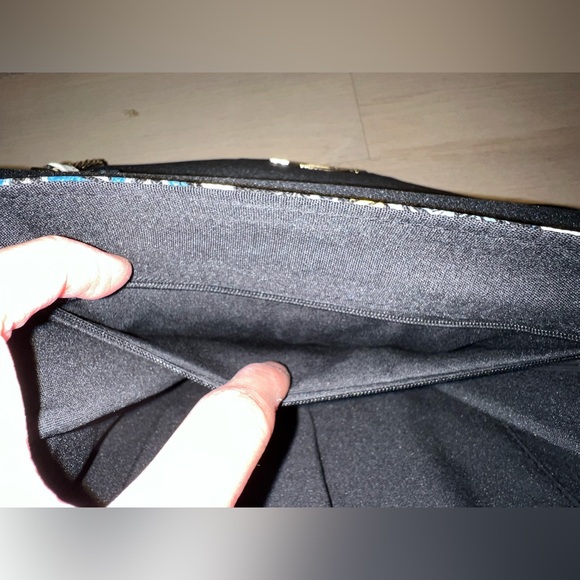 Aldo Patterned Chained wallet Clutch Crossbody Shoulder Handbag- PREOWNED - Picture 7 of 14